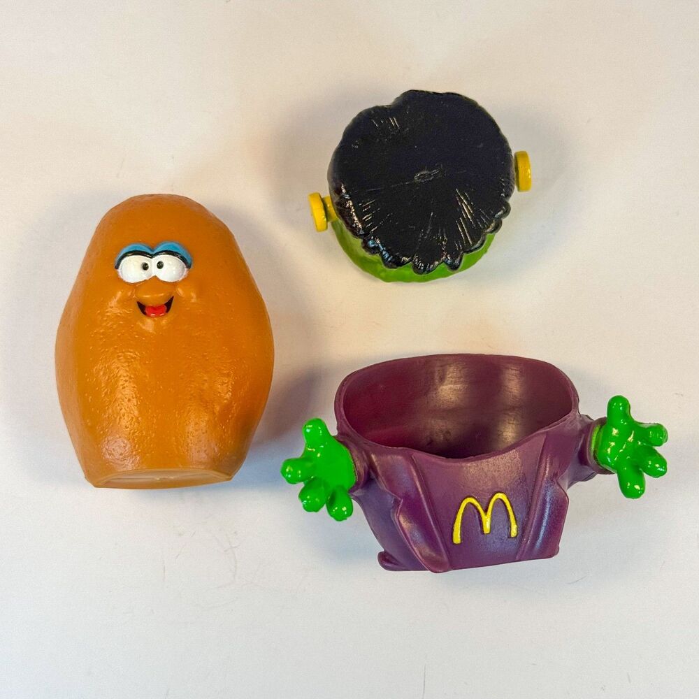 1992 Set of 4 McDonalds Halloween McNugget Nugget Buddies Happy Meal Toys | 90s - Picture 3 of 10